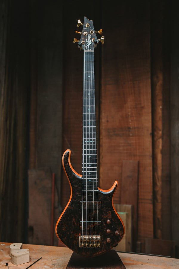 Warrior Dran Michael 5 string walnut burl