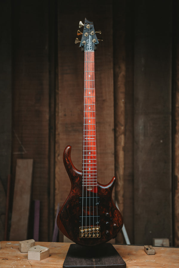 Warrior Dran Michael Burl Walnut 5 string Custom NEW