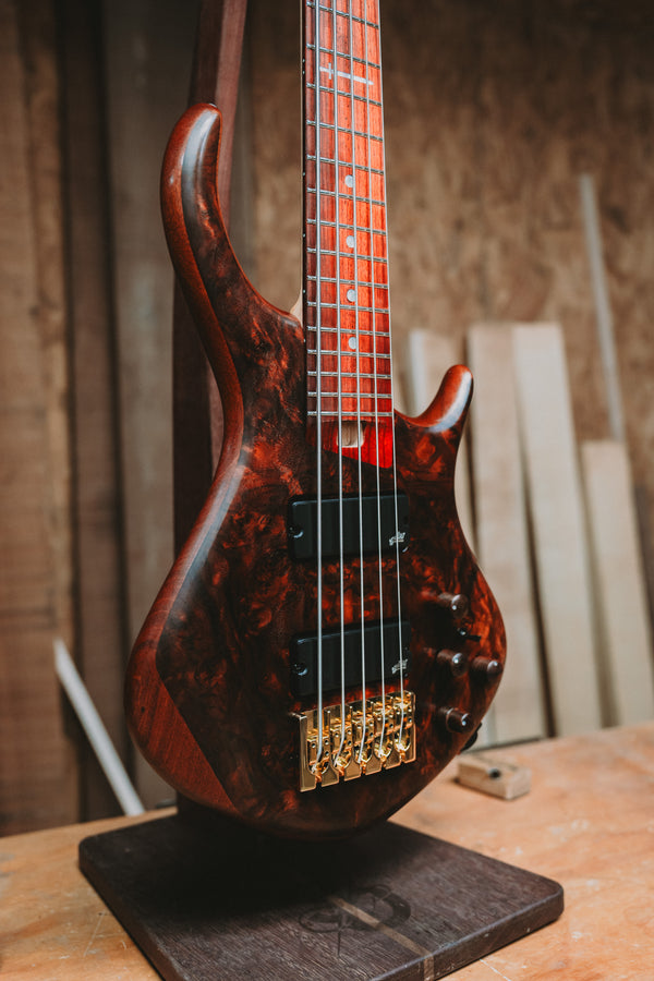 Warrior Dran Michael Burl Walnut 5 string Custom NEW