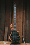 Warrior Dran Michael Custom Blue Dyed Burl 5 string NEW
