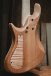 Warrior Isla J Ocean Blue Fade Flame 5 string NEW