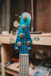 Warrior Isla J Ocean Blue Fade Flame 5 string NEW