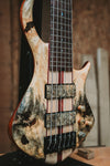 Warrior Dran Michael 6 string Neck Through Buckeye Burl Bass