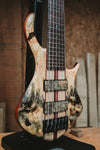 Warrior Dran Michael 6 string Neck Through Buckeye Burl Bass