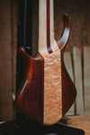 Warrior Dran Michael 6 string Neck Through Buckeye Burl Bass
