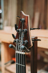 Warrior Dran Michael Custom Blue Dyed Burl 5 string NEW