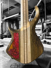 Coat of Many Colors neck thru Dran Michael Annviersary Bass