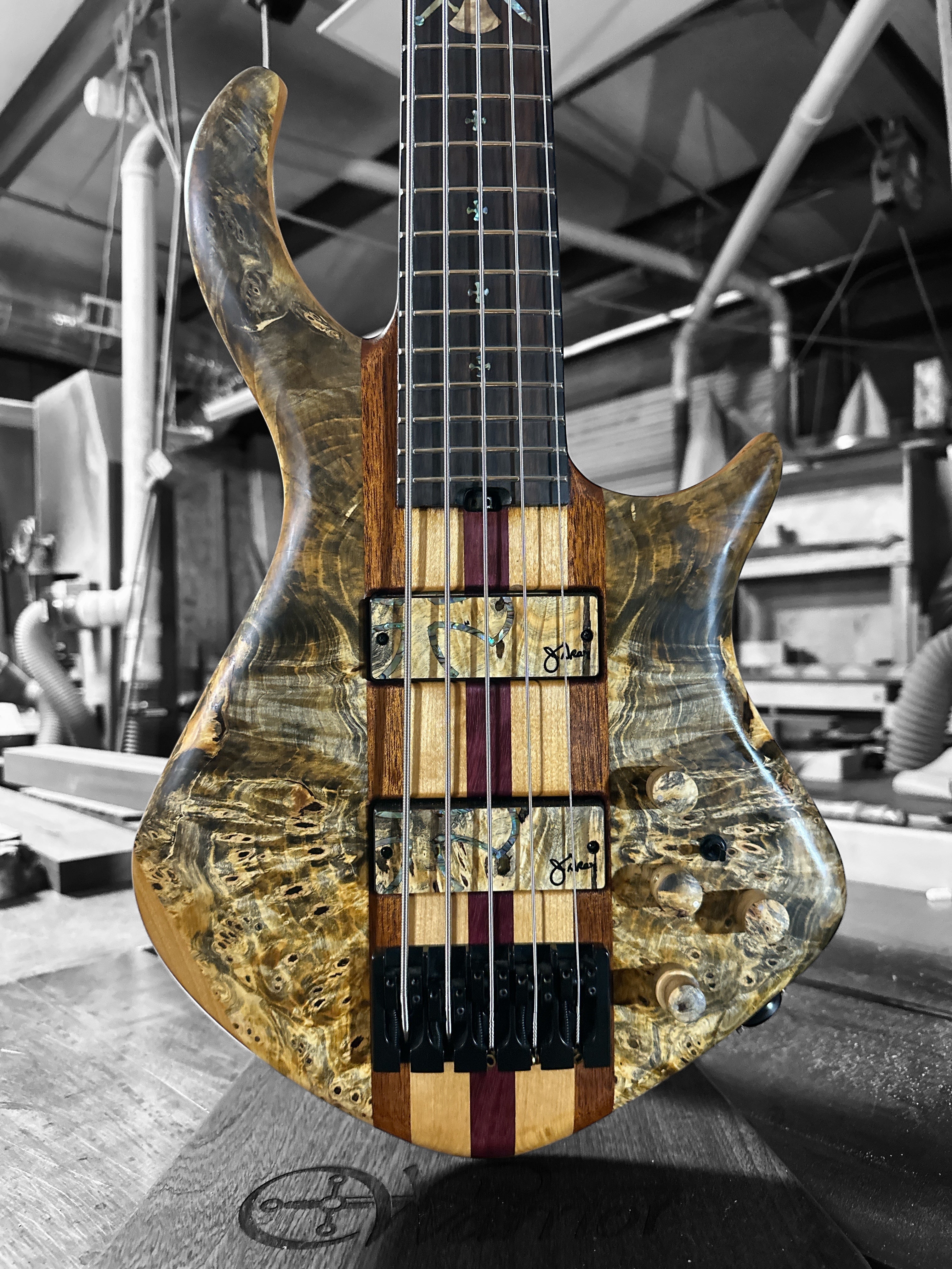 Dran Michael The Crusader buckeye burl neck Thru 5