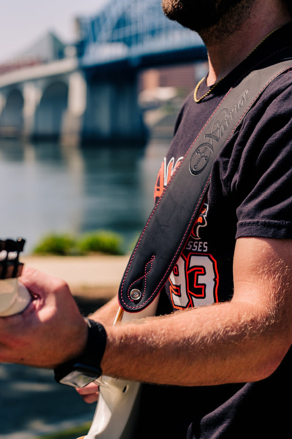 Leather Stitched With Padded Suede Warrior Strap Tan